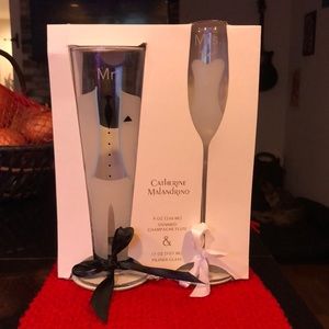 Mr. and Mrs. Champagne Flute set